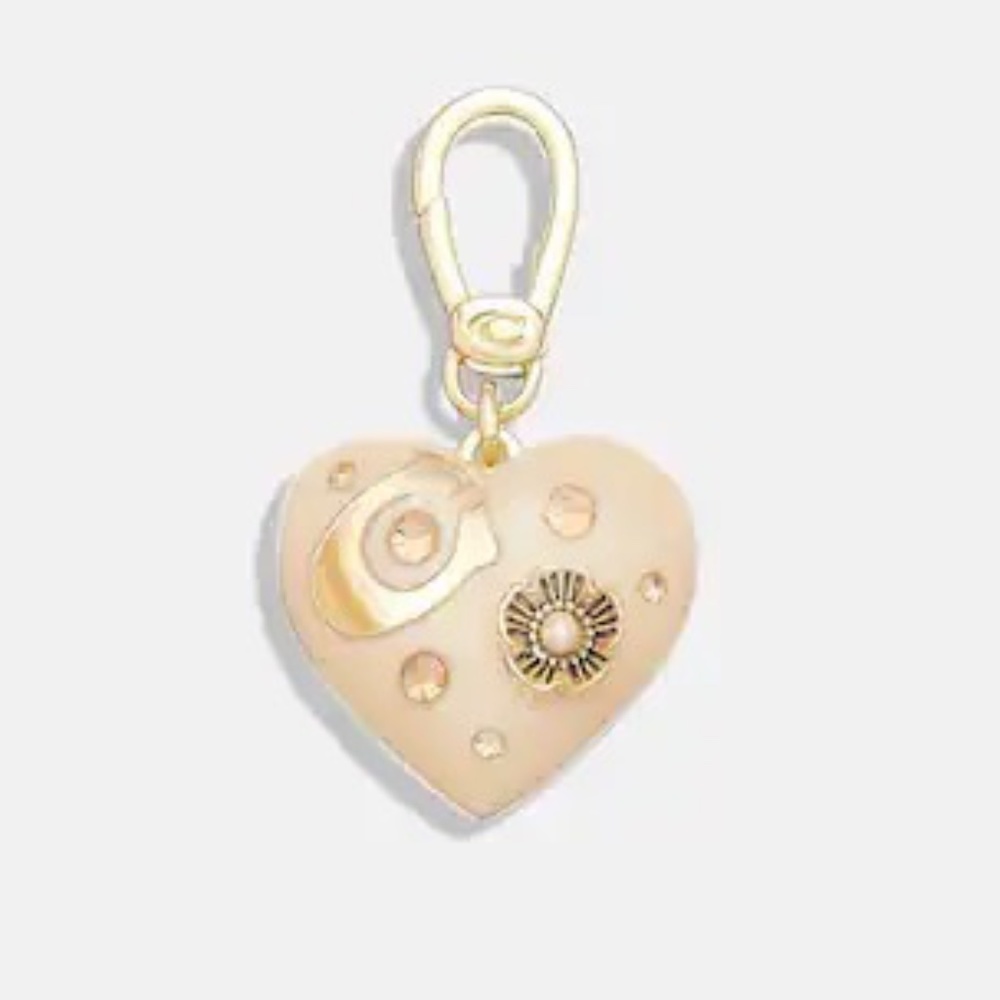 Coach Signature Heart Charm